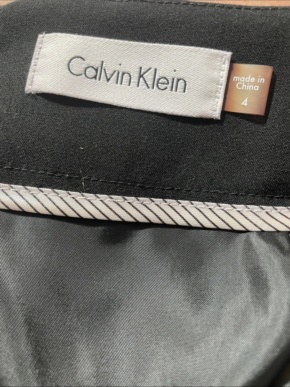 C2- Classic Black Women's Pencil Skirt Calvin Klein